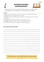 Vorschau - Arbeitsblätter - Ein Gedicht in Gruppenarbeit schreiben - Elfchen und Haiku - Seite 1