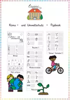 Vorschau - Arbeitsblätter - Klima- & Umweltschutz / Earth Day: Flipbook - Sachunterricht - Kl. 2/3 - Deckblatt