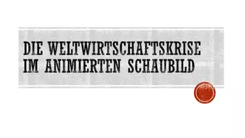 Vorschau - Präsentationen/Tafelbilder - Die Weltwirtschaftskrise 1929 im animierten PowerPoint-Schaubild - Seite 1