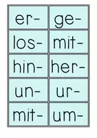 Vorschau - Arbeitsblätter - Vorsilben. Trennbare Verben. Tafel- und Legematerial - Seite 2