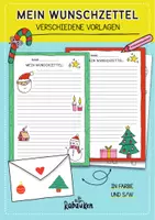 Vorschau - Arbeitsblätter - Wunschzettel Weihnachten - Schreibanlass im Winter - Deckblatt