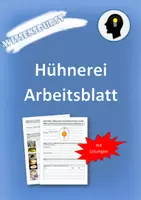 Vorschau - Arbeitsblätter - Hühnerei Arbeitsblatt - Aufbau Eigenschaften Eierspeisen - Deckblatt