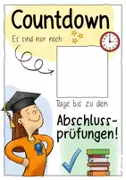 Vorschau - Mal- und Bastelvorlagen - Countdown - Prüfung / Abschluss / Abitur / Zeugnis - Seite 3