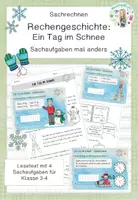 Vorschau - Arbeitsblätter - Rechengeschichte: Ein Tag im Schnee - Deckblatt