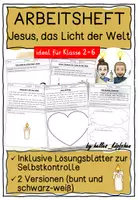 Vorschau - Stundenentwürfe - Jesus als Licht der Welt / Symbol Licht und Finsternis Arbeitsheft Grundschule Religion - Deckblatt