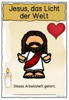 Vorschau - Stundenentwürfe - Jesus als Licht der Welt / Symbol Licht und Finsternis Arbeitsheft Grundschule Religion - Seite 1