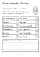 Vista previa - Juegos / Gamificación - Frühling Wortschatzwürfel Deutsch DAZ juego alemán - página 3