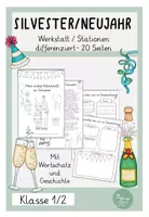 Vorschau - Unterrichtsreihen - Materialpaket Silvester - Deckblatt