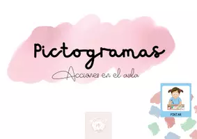 Vista previa - Refuerzo / NEE / Materiales de apoyo - Pictogramas de rutinas en el aula - Portada
