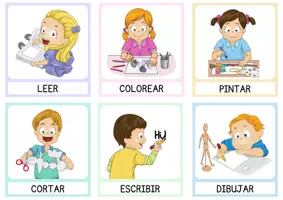 Vista previa - Refuerzo / NEE / Materiales de apoyo - Pictogramas de rutinas en el aula - página 1