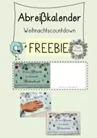 Vorschau - Spiele - Abreißkalender - Weihnachtscountdown - FREEBIE - Deckblatt