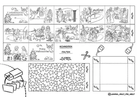 Vorschau - Spiele - Bastelvorlage "Hosentaschen-Weihnachtsgeschichte" / Weihnachten - Seite 1