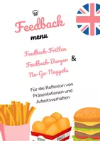 Vorschau - Arbeitsblätter - Feedback Menu: Feedbackmethoden für Referate (English version) - Deckblatt