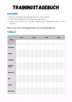 Vorschau - Arbeitsblätter - Fitness ⎮ Trainingstagebuch für Kl. 5 - Seite 3