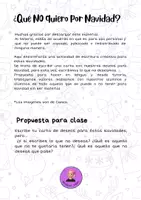 Vista previa - Hojas de trabajo - ¿Qué no quiero por Navidad - página 1