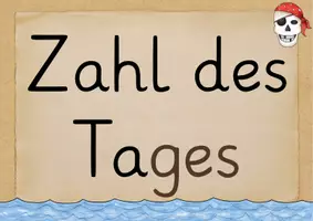 Vorschau - Arbeitsblätter - Zahl des Tages Tafelmaterial und Arbeitsblatt - Seite 1