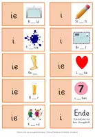 Vorschau - Spiele - Wörter mit ie - Domino "ie oder i?" mit Selbstkontrolle - Seite 2