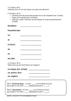 Vorschau - Klassenarbeiten - Klassenarbeit: Auslautverhärtung + Verben (Klasse 3) - Seite 1