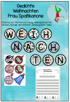 Vorschau - Stundenentwürfe - Gedichte schreiben Lerntheke Werkstatt Weihnachten - Deckblatt