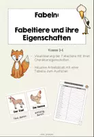Vorschau - Arbeitsblätter - Fabeltiere und ihre Eigenschaften - Deckblatt