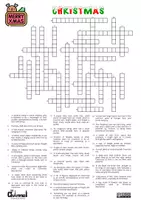 Vista previa - Hojas de trabajo - CHRISTMAS VOCABULARY – Crossword (30 Words) - página 1