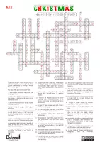 Vista previa - Hojas de trabajo - CHRISTMAS VOCABULARY – Crossword (30 Words) - página 2