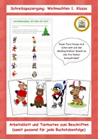 Vorschau - Arbeitsblätter - Schreibspaziergang: Weihnachten 1. Klasse - Deckblatt
