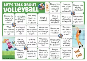 Vorschau - Stationenlernen - Let's talk about volleyball Englisch Spiel sports - Seite 1