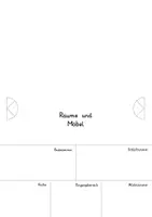 Vorschau - Arbeitsblätter - Haus / Räume & Möbel: Bastelvorlage (Wortschatz) - DaZ / Sachunterricht - Kl. 2/3 - Seite 2