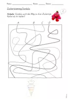 Vorschau - Arbeitsblätter - Finde den Weg zur Zuckertüte - Labyrinth - Seite 2