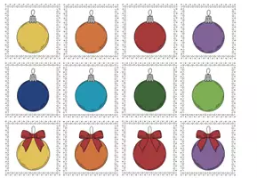 Vorschau - Spiele - Spiel "Paare suchen" mit Christbaumkugeln - Seite 1