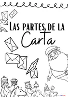 Vista previa - Hojas de trabajo - Actividad Navideña: Las Partes de la Carta - página 1