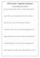 Vorschau - Anderer Materialtyp - Wörtliche Rede – nachgestellter Begleitsatz - Seite 2