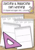 Vorschau - Anderer Materialtyp - Umfang zeichnen und berechnen - Deckblatt