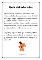 Vista previa - Hojas de trabajo - Mindfulness Navideño | Plan de Clases y Actividades de Calma y Gratitud para Primaria (6-12 años) - página 1