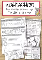 Vorschau - Anderer Materialtyp - Weihnachten - Kopiervorlage 1. Klasse - Deckblatt