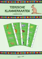 Vorschau - Stationenlernen - Tierische Klammerkarten Anlaute (1. Klasse) - Deckblatt