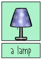 Vorschau - Stationenlernen - Furniture Flash Cards & Word Cards - Seite 1