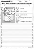 Vorschau - Arbeitsblätter - Missgeschicksgeschichten Weihnachtsmann - Schreibanlass - Seite 3