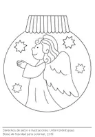 Vista previa - Manualidades / Dibujos para colorear - BOLAS DE NAVIDAD - Plantilla de dibujar - página 1