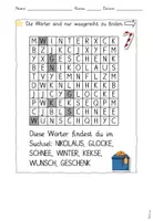 Vorschau - Arbeitsblätter - Suchsel Weihnachtswörter (dreifach differenziert) - Seite 2