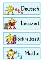 Vorschau - Präsentationen/Tafelbilder - Sternchenklasse - Tagesplan/Tagestransparenz - Seite 1