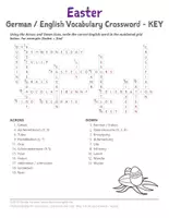 Vorschau - Arbeitsblätter - Easter - German English Vocabulary Crosswords - Seite 3