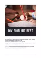 Vorschau - Arbeitsblätter - Rechnen mit Rest - Division - Seite 1