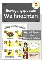 Vorschau - Spiele - Bewegungspause für Advent und Weihnachten - Deckblatt