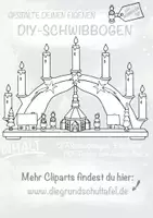 Vorschau - Arbeitsblätter - Schwibbogen Basteln zu Weihnachten Weihnachtsbasteln - Seite 1