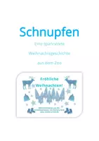 Vorschau - Text - Schnupfen - spannendes Weihnachtsmärchen aus dem Zoo - Deckblatt