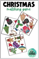Vista previa - Unidades / Secuencias / Situaciones de Aprendizaje - Christmas MATCHING GAME - Portada