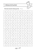 Vorschau - Arbeitsblätter - Nikolaus Wortsuchsel 2. und 3. Klasse (+ Lösungsblatt) - Seite 1