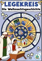 Vorschau - Aufgabenkarten - Legekreis "die Weihnachtsgeschichte" Weihnachten / Advent - DaZ / DaF / Deutsch - Deckblatt